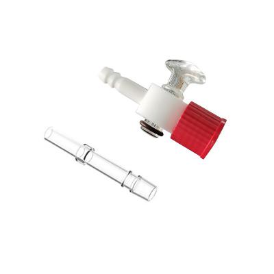 Discharge valve, vapor tube, sample filling tube