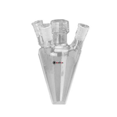 Reaction Vessel Sonochemical, Tapered, 4-Neck