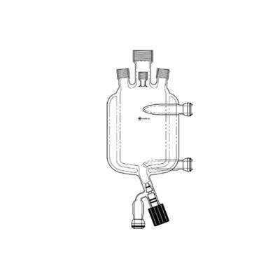 Flasks Pressure Reaction, Jacketed, with Bottom Outlet 