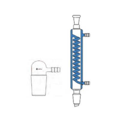 Condenser  with jacket and cooling coil, high-efficiency
