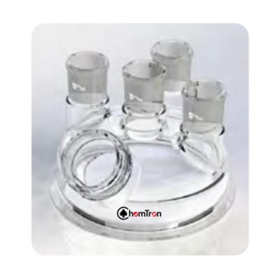 Lid for bench-top glass reactor