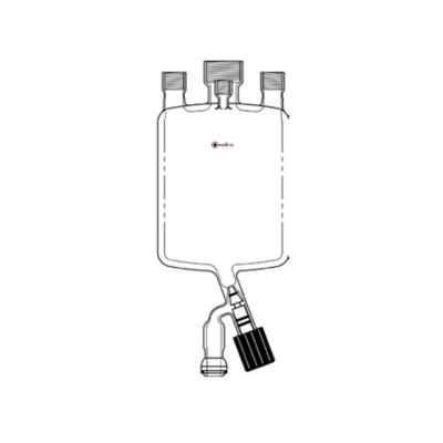 Flasks Pressure Reaction, with Bottom Outlet